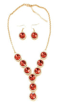 Load image into Gallery viewer, Women Bridal Wedding Prom Party Glass Crystal Bib Necklace Clip On Earrings Set