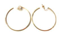 Load image into Gallery viewer, 6cm Women's Fashion Hoop CLIP ON Hoops Earrings Medium Size Non Pierced Copper