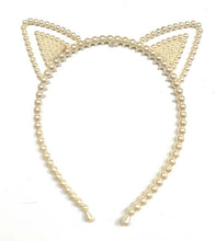 Load image into Gallery viewer, Pearl Headband - Girls Alice Hair Head Band - Unicorn Cat Ear Crown Horn Antler
