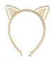 Pearl Headband - Girls Alice Hair Head Band - Unicorn Cat Ear Crown Horn Antler