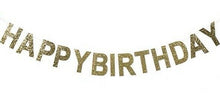 Load image into Gallery viewer, Happy Birthday Bunting Banner - Hanging Letters Party Decoration Garland Unicorn