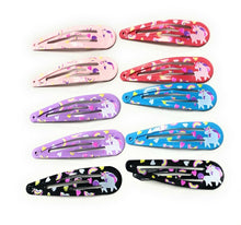 Load image into Gallery viewer, Set Pack Kids Girls Bendies Sleepies Hair Snap Clip Slides - Novelty Design Gift