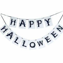 Load image into Gallery viewer, Happy Halloween Party Paper Bunting Decoration Pumpkin Banner Buntings UK Seller