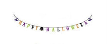 Load image into Gallery viewer, Happy Halloween Party Paper Bunting Decoration Pumpkin Banner Buntings UK Seller