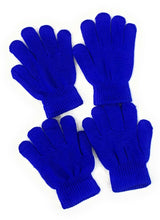 Load image into Gallery viewer, 2 Pairs of Kids Children's Magic Primary School Gloves Winter Warm Stretchy UK