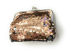 Load image into Gallery viewer, Ladies Girls Reversible Sequin Coin Wallet Pouch Money Purse Card Holder Gift UK