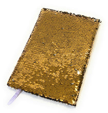 Load image into Gallery viewer, Kids A5 Reversible Sequin Notebook Childrens Notepad Writing Journal Diary Book