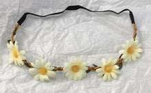 Load image into Gallery viewer, Daisy Garland Hairband Headband Christening Festival Elastic Flower Floral Hair