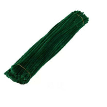 Load image into Gallery viewer, 100 Chenille Craft Stems Tinsel Pipe Cleaners CHRISTMAS Mix Colours Stripes UK