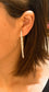 5.5cm Gold CLIP ON Fake Pierce-Look DIAMANTE crystal Hoops Comfy HOOP EARRINGS