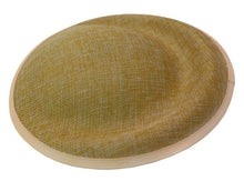 Load image into Gallery viewer, 25cm Round Sinamay Dipped Disc Fascinator Hat Base Millinery Craft DIY Supply UK