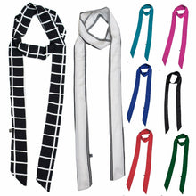 Load image into Gallery viewer, Women Skinny Scarf Satin Faux Silk Long Slim Ribbon Thin Bandana Ladies Scarves