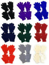 Load image into Gallery viewer, 2 Pairs of Kids Children's Magic Primary School Gloves Winter Warm Stretchy UK