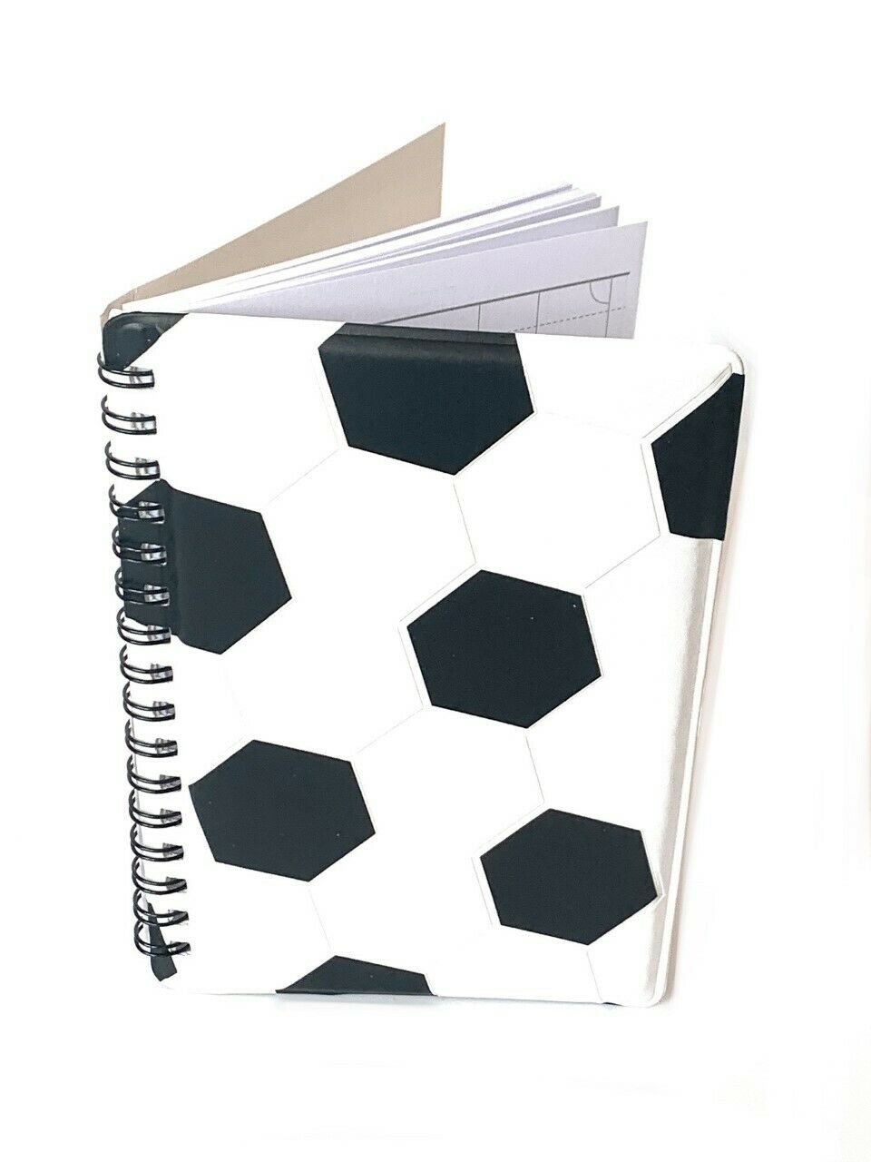 A6 Spiral Football Notebook Girls Boys Training Tactical Planner Notepad Xmas UK