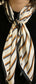 Big Square Faux Silk Stripes Head Neck Scarf Lightweight Neck Warmer Bandana UK