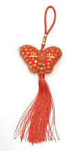 Load image into Gallery viewer, Feng Shui Lucky Red Tassel Sequin Chinese Hanging Bag Charm Year of Tiger Gift