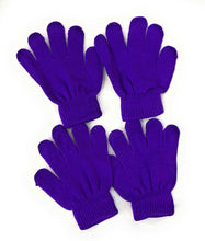 Load image into Gallery viewer, 2 Pairs of Kids Children's Magic Primary School Gloves Winter Warm Stretchy UK