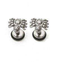 Load image into Gallery viewer, Mens PAIR Stainless Steel Stud Earrings Pair Design Screw back  Womens Girls Boy