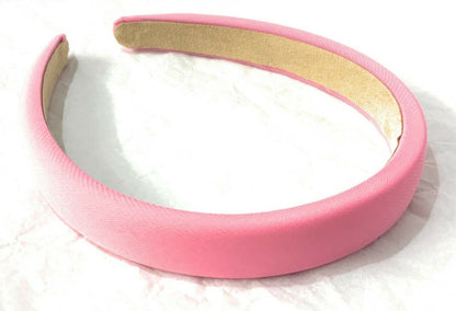 Plain RETRO Fabric Foam Thick ALICE BAND 20mm HEADBAND Hair Band Accessories UK