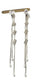 Silver Diamante Long Dangle Tassel Statement Liquid Dangle Earrings Crystal UK
