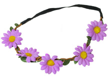 Load image into Gallery viewer, Daisy Garland Hairband Headband Christening Festival Elastic Flower Floral Hair