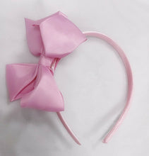 Load image into Gallery viewer, Girls Kids Large Hair Bow Headband Alice Band Ribbon Bands School Wedding Party