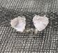 Silver Tone Diamante Crystal Clips Clip On Earrings Studs Bridal Non Pierced UK