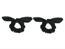 Load image into Gallery viewer, Pair of 2 Hair Scrunchies Girls Hair Bobbles Elastics Hair Bow / Bunny Ears Set