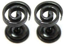 Load image into Gallery viewer, Spiral Stainless Steel Stud Earring Body Jewellery Fake Stretcher Mens Gothic
