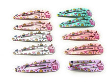 Load image into Gallery viewer, Set Pack Kids Girls Bendies Sleepies Hair Snap Clip Slides - Novelty Design Gift