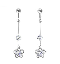 Load image into Gallery viewer, Crystal Drop Dangle Clip On Earrings Tassel Non Pierced Different Designs