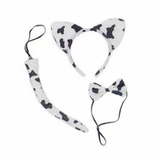 Load image into Gallery viewer, Animal Costume Ears Tail Bow Tie SET Headband Kids SCHOOL PLAY DRAMA FANCY DRESS