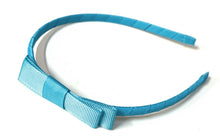 Load image into Gallery viewer, Classic Girls Children's Hair Bow Alice Band Headband Handmade - over 20 Colours