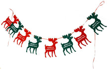 Load image into Gallery viewer, 2M Christmas Pennant Party Decoration Flags Banner Bunting Snowflakes Reindeers