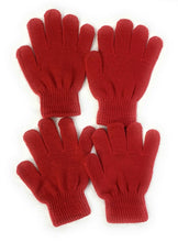 Load image into Gallery viewer, 2 Pairs of Kids Children's Magic Primary School Gloves Winter Warm Stretchy UK