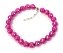 Load image into Gallery viewer, Large 18mm Faux Pearl Bead Chain Vintage Statement Great Gatsby Necklace Choker