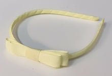 Load image into Gallery viewer, Classic Girls Children's Hair Bow Alice Band Headband Handmade - over 20 Colours