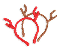 Load image into Gallery viewer, Reindeer Antlers Christmas Fancy Dress Festive Stag Deer Ears Towel Headband UK