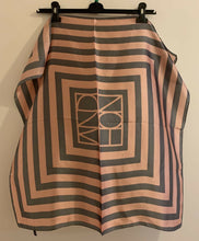 Load image into Gallery viewer, Big Square Faux Silk Stripes Head Neck Scarf Lightweight Neck Warmer Bandana UK