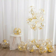 Load image into Gallery viewer, 10 Pack 12" Latex Confetti Balloons Helium Birthday Party Wedding Decorations