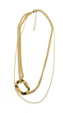 Load image into Gallery viewer, Girls Multi-layer Gold Coin Pendant Fashion Necklace Choker Pearl Chain Leopard