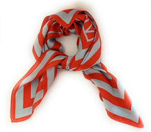 Load image into Gallery viewer, Big Square Faux Silk Stripes Head Neck Scarf Lightweight Neck Warmer Bandana UK