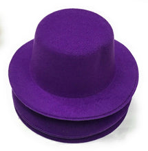 Load image into Gallery viewer, Set of 4 x Mini Round Top Hat Cap Fascinator Felt Hat Base Supplies Wholesale