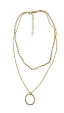 Load image into Gallery viewer, Girls Multi-layer Gold Coin Pendant Fashion Necklace Choker Pearl Chain Leopard