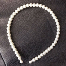 Load image into Gallery viewer, White Ivory Pearl Alice Band Hair Head Headband Bridal Girl Fashion Womens Gift