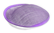 Load image into Gallery viewer, 20cm Round Sinamay Dipped Disc Fascinator Base Hat Millinery DIY Supply UK