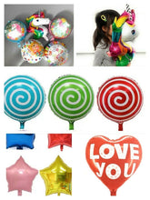 Load image into Gallery viewer, Reusable 18" Happy Birthday Party Foil Balloon Self Inflating Air Baloon Unicorn