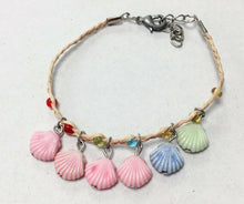 Load image into Gallery viewer, Girls Kids Adjustable Bracelet Clay Rose Stone Beads Glass Cherry Charm Fruit