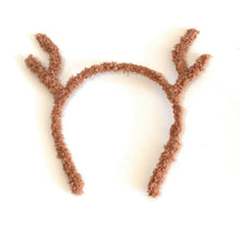Load image into Gallery viewer, Reindeer Antlers Christmas Fancy Dress Festive Stag Deer Ears Towel Headband UK