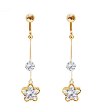 Load image into Gallery viewer, Crystal Drop Dangle Clip On Earrings Tassel Non Pierced Different Designs